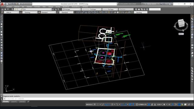 AutoCAD 2018 | COMANDO FLATTEN ¿Cómo pasar un plano de 3D a 2D? - Solución. смотреть онлайн
