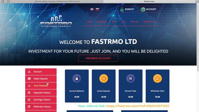 Fastrmo: обзор и отзывы от PROFVEST.COM (Наш вклад 300$)