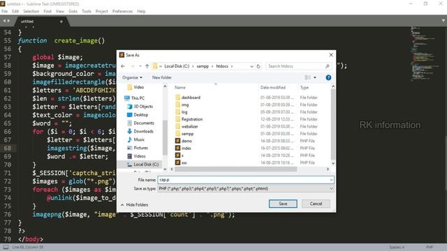 how to create captcha in PHP смотреть онлайн