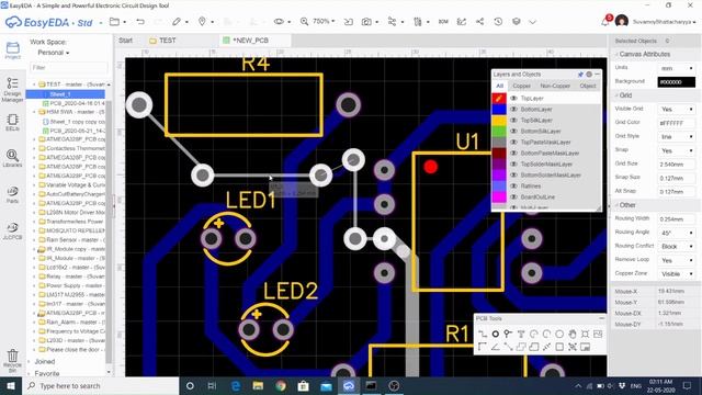 Ratlines, Jumpers, Nets In EasyEDA Software смотреть онлайн