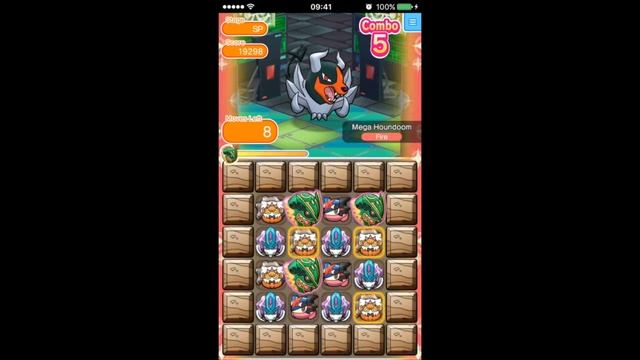 Pokemon Shuffle | Mega-Houndoom Competition Stage (Top 100 Strategy) смотреть онлайн