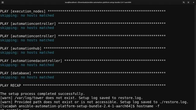 Restore Ansible Automation Platform смотреть онлайн