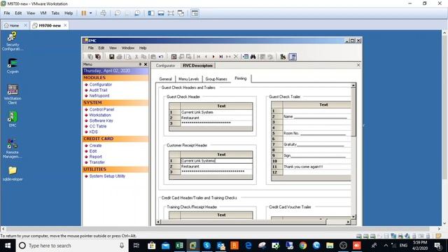 How to edit guest check headers and trailers | Oracle Hospitality 9700 смотреть онлайн