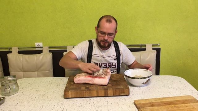 Соленое сало в вакуумном пакете.Сухой посол.Простой рецепт/How to cook homemade bacon in vacuum ba смотреть онлайн