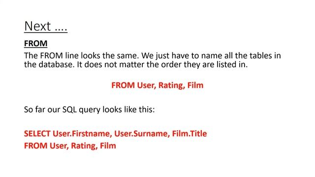 SQL more than one table смотреть онлайн
