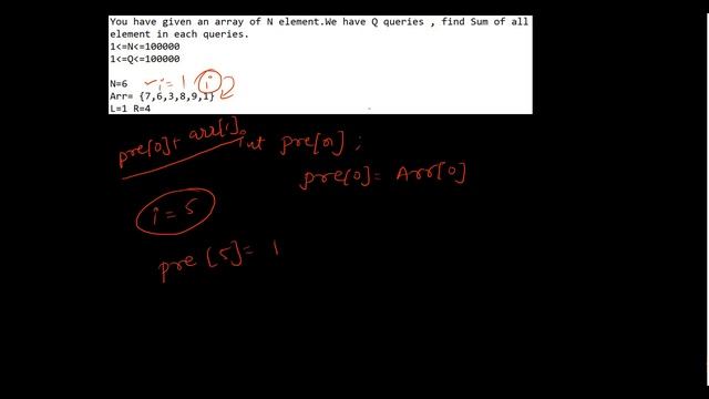 Range based query (Prefix Sum) смотреть онлайн
