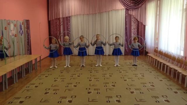 Студия ритмического танца "Мозаика" руководитель Хоборова Ю.В. "Танец с обручами" 2017 смотреть онлайн