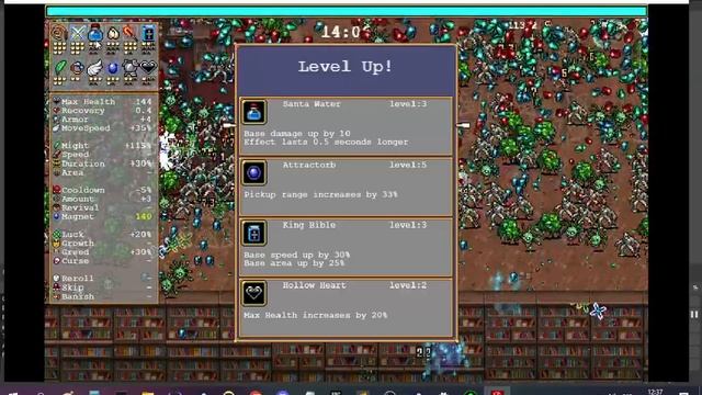 Vampire Survivors - El terror del agua Bendita. смотреть онлайн