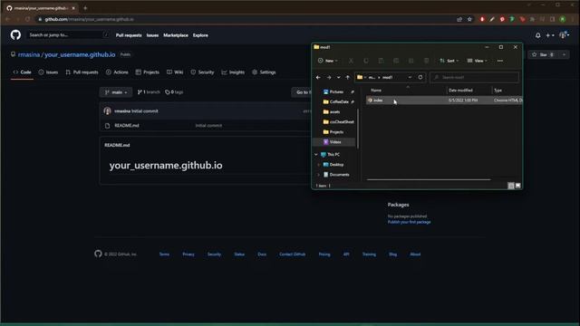 Make a Portfolio Using Github in 2022 смотреть онлайн