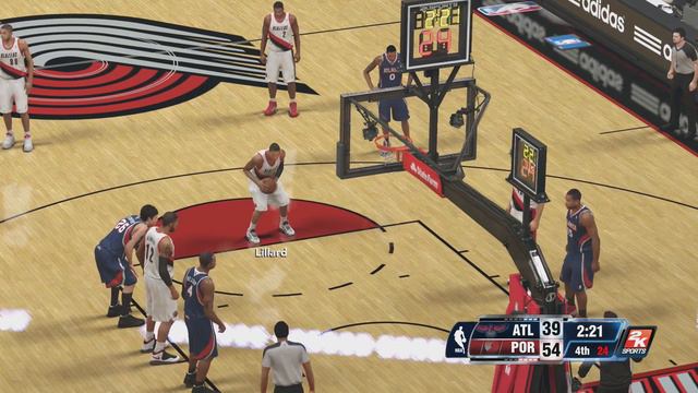 NBA 2K14 (PS4): Hawks vs Blazers - 4th Quarter смотреть онлайн
