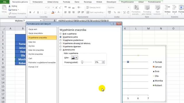 Excel - Wykres punktowy z opisami (etykietami) punktów - widzowie #12 смотреть онлайн