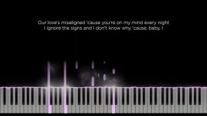 Sand - Dove Cameron (Original Key Karaoke) - Piano Instrumental Cover with Lyrics