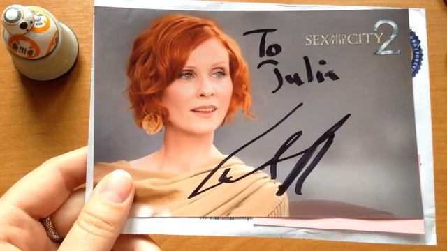 Автограф Синтии Никсон Cynthia Nixon