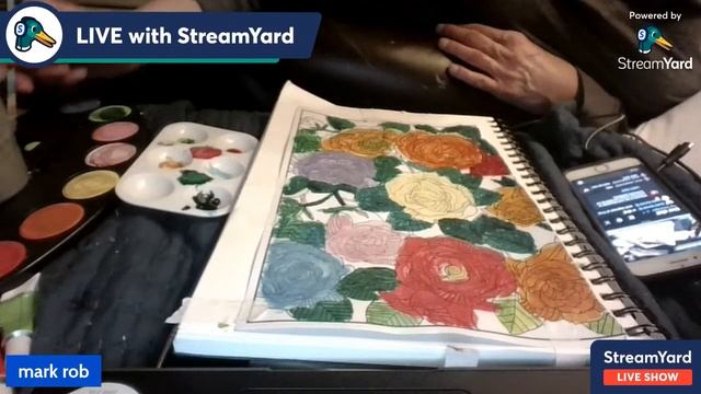 painting live lots of pretty rosse смотреть онлайн
