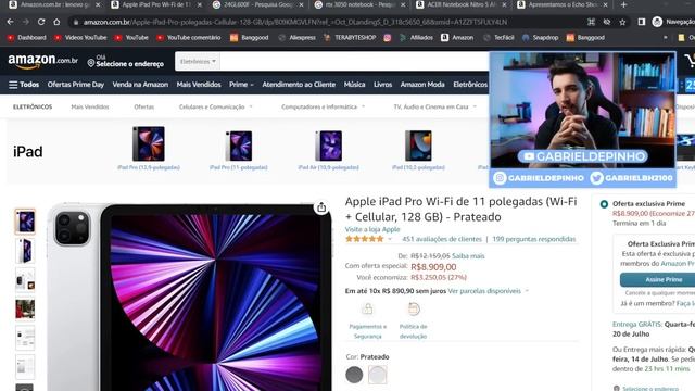 MELHORES OFERTAS do AMAZON PRIME DAY! Notebook gamer, PLAYSTATION, GO PRO e MAIS! смотреть онлайн