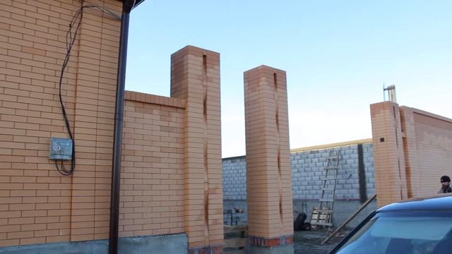 столбы для ворот и облицовка. смотреть онлайн