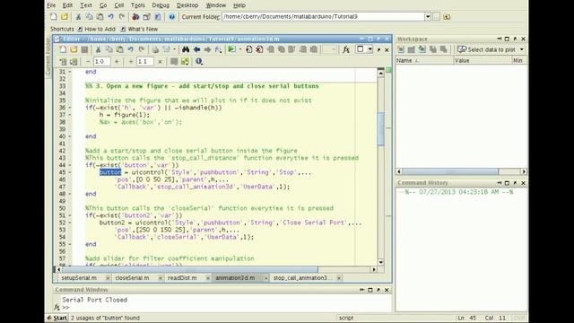 MATLAB Arduino Tutorial 9 - Real-time 3D visualization of Sharp 2Y0A02 Infrared Sensor data смотреть онлайн