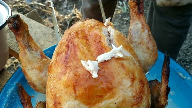 Тандыр! Часть 5! Готовим целую курицу и узбекские лепёшки смотреть онлайн