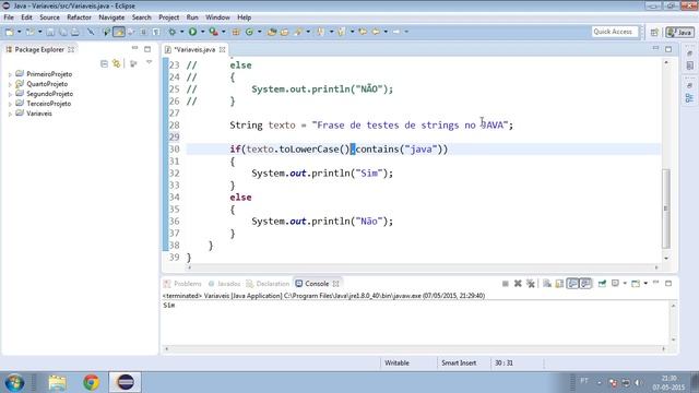 036 Java nivel basico Principais métodos associados a Strings Parte 3 смотреть онлайн