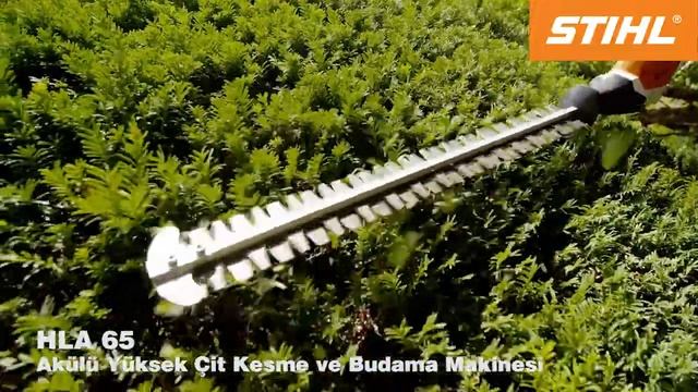 STIHL HLA 65 Akülü Yüksek Çit Kesme ve Budama Makinesi смотреть онлайн
