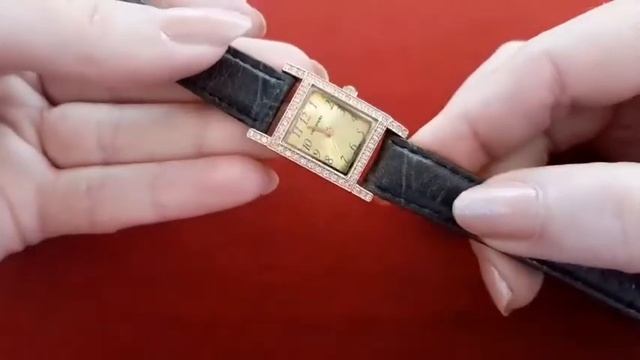 Золотые часы женские квадратные Continent смотреть онлайн