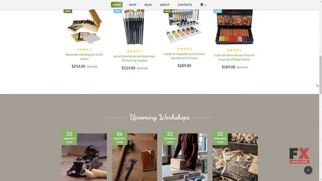 Handmade - Art Supplies Website Template TMT Bram Ivan смотреть онлайн