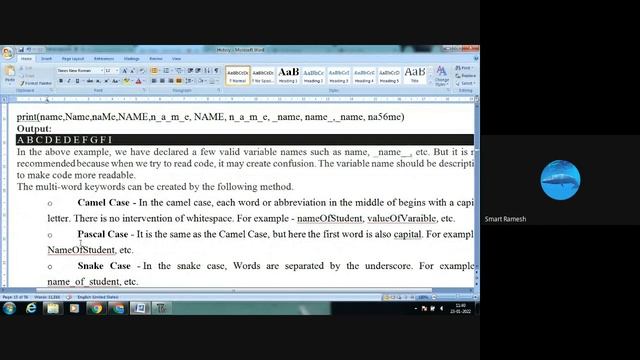 5. Python History, Features, Variable and Data Types in Tamil смотреть онлайн