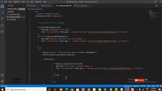 Lec 4: Realtime webchat app using Php,Java Script,jquery and Mysql in Hindi смотреть онлайн