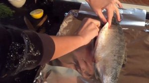 Горбуша, запечённая в фольге. Нежная и сочная. Просто и вкусно!