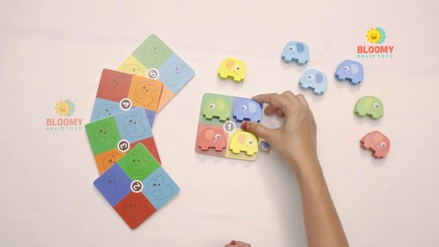 Elephant Stacking Balancing game - Bloomy Brain Toys смотреть онлайн