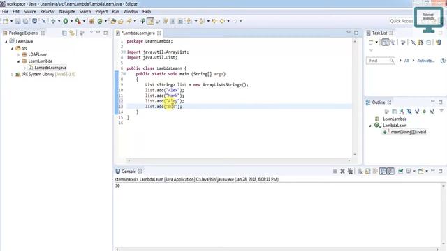 Lambda Expression Program Example Foreach Loop-5 смотреть онлайн