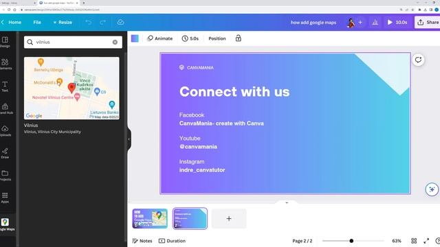 How to add Google Maps in Canva | Canva Tutorial смотреть онлайн