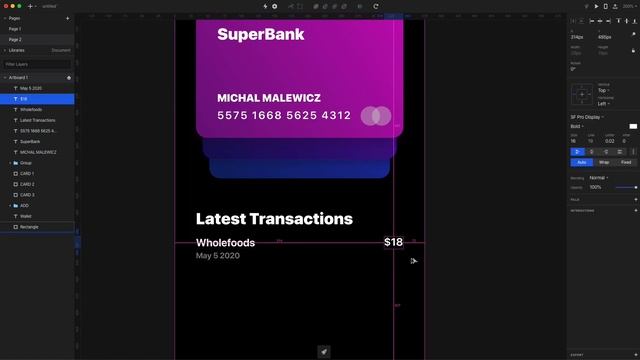 Wallet App UI/UX Animation Tutorial - Invision Studio смотреть онлайн
