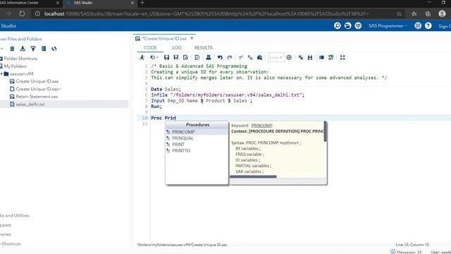 How to Create a unique ID for Every Observation in SAS || _N_ option смотреть онлайн