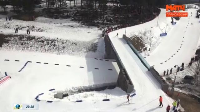 Масс старт Ж Холменколлен 19 03 2017 смотреть онлайн