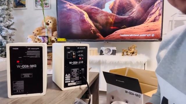 Pioneer DJ DM-40D-W 4-inch Active Monitor Speaker - Desktop Monitor System - White | UNBOXING смотреть онлайн