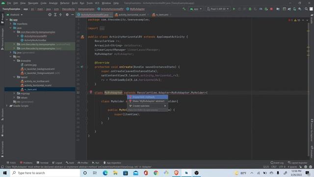 How to Create Horizontal RecyclerView in Android Studio Easily смотреть онлайн