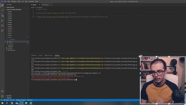 Curso de Python para iniciantes #13 - Modulos e PIP смотреть онлайн