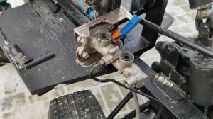 Установка тормозов на передний адаптер мотоблока