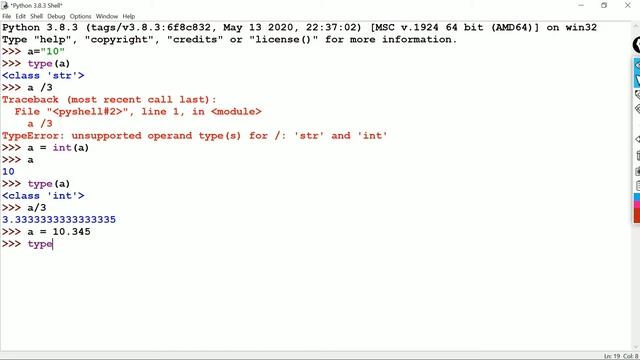 07 Type Casting in python | Type conversion in python | python for beginners | data type change | p смотреть онлайн