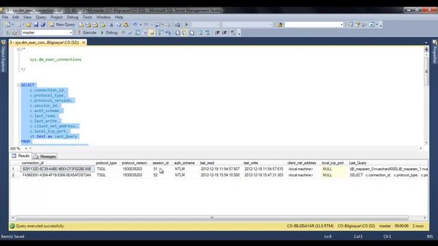3 - sys.dm_exec_connections смотреть онлайн