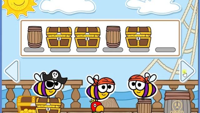 Busy Bees Pattern Pirates PowerPoint Game смотреть онлайн