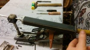 Заточка полукруглых ножей ледобура неро на точилке апекс