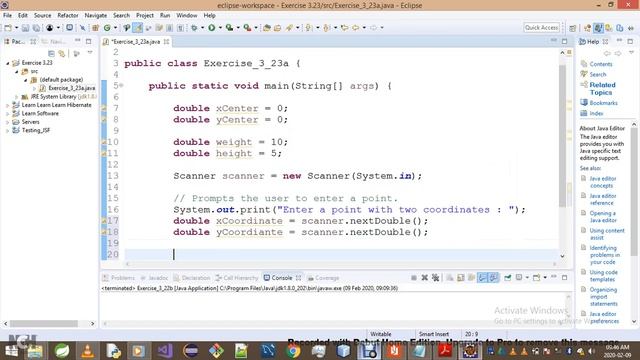 Introduction To Java Programming Exercise 3 23a смотреть онлайн