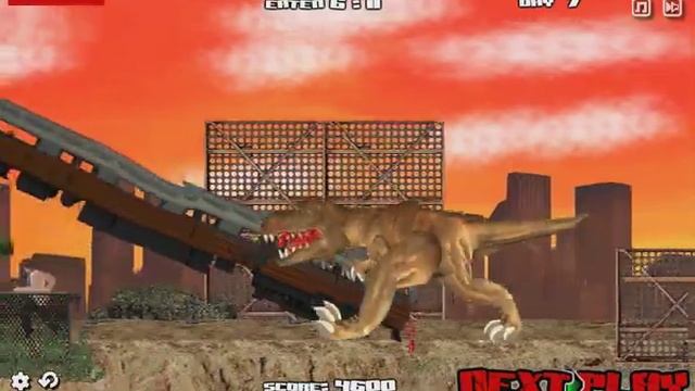 ДИНОЗАВР РЕКС в Лос Анджелесе #1 уничтожает всех ВИДЕО игра LA REX DINOSAUR смотреть онлайн