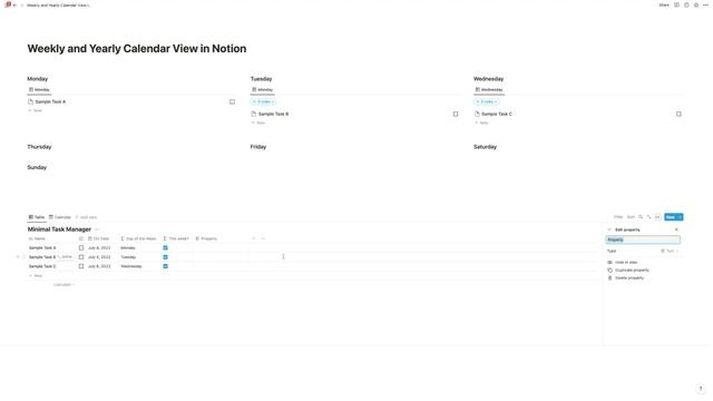 SOLVED: Week View in Notion (with free template) смотреть онлайн