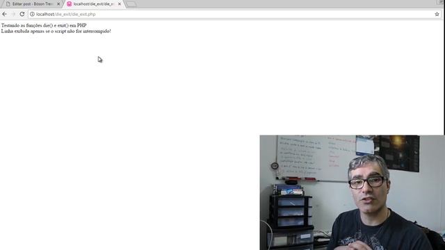 Curso de PHP - Usando as funções die() e exit() смотреть онлайн