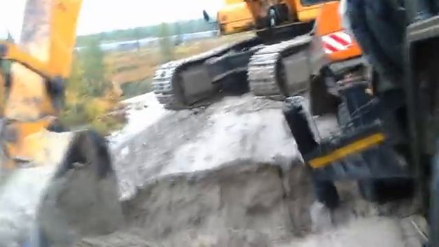 Север. Заполярка . БМ 811. Буровая машина провалилась. смотреть онлайн