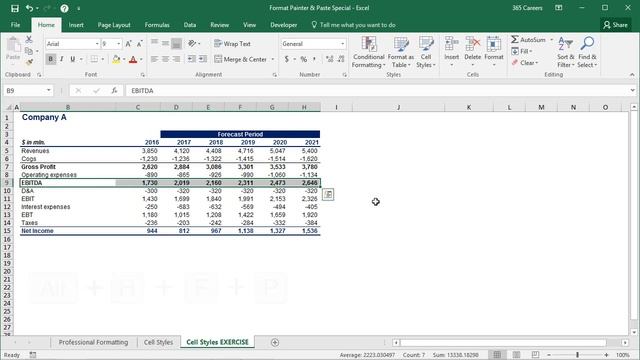 How Pasting values, formulas, and formats with Paste Special | Proficient Excel Formatting смотреть онлайн