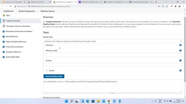 Understanding Jenkins Pipeline Jobs and Integrating Docker with Jenkins Part1.Contact +91-812399768 смотреть онлайн